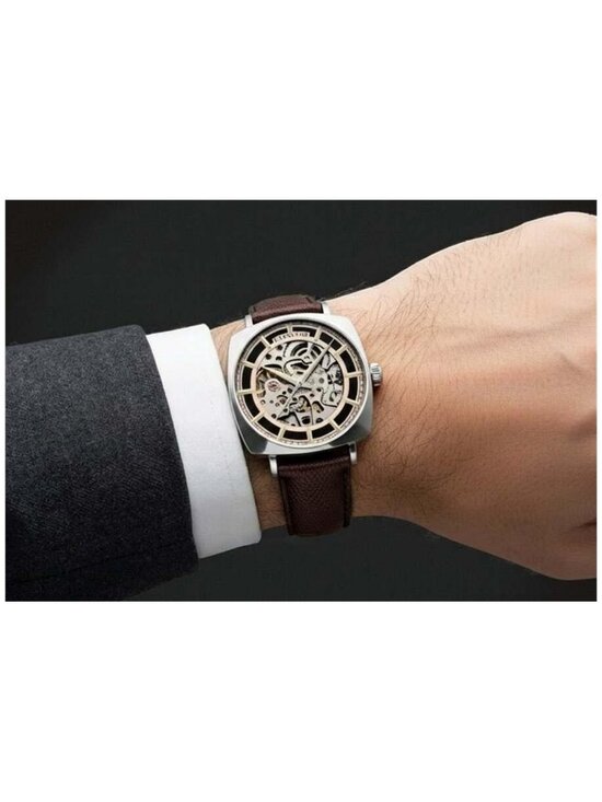 NWT Thomas Earnshaw Moorgate Rose Gold-tone Dial Men\'s Watch
